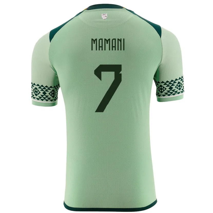 Danxen Kid Bolivia Braian Mamani #7 Light Green Home Jersey 24-26 T-Shirt