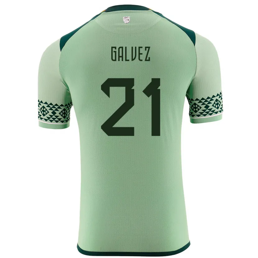 Danxen Kid Bolivia Vladimir Galvez #21 Light Green Home Jersey 24-26 T-Shirt