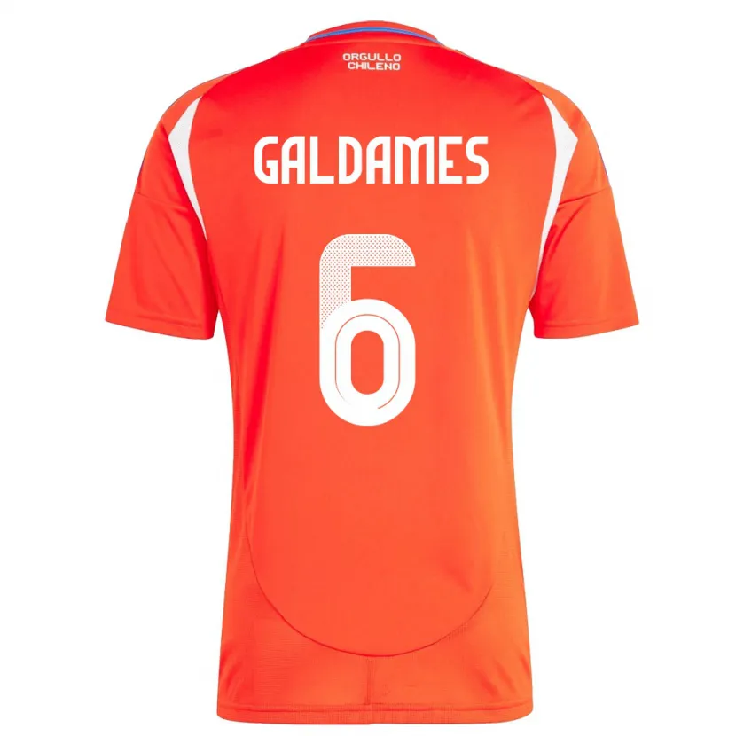 Danxen Kid Chile Thomas Galdames #6 Red Home Jersey 24-26 T-Shirt