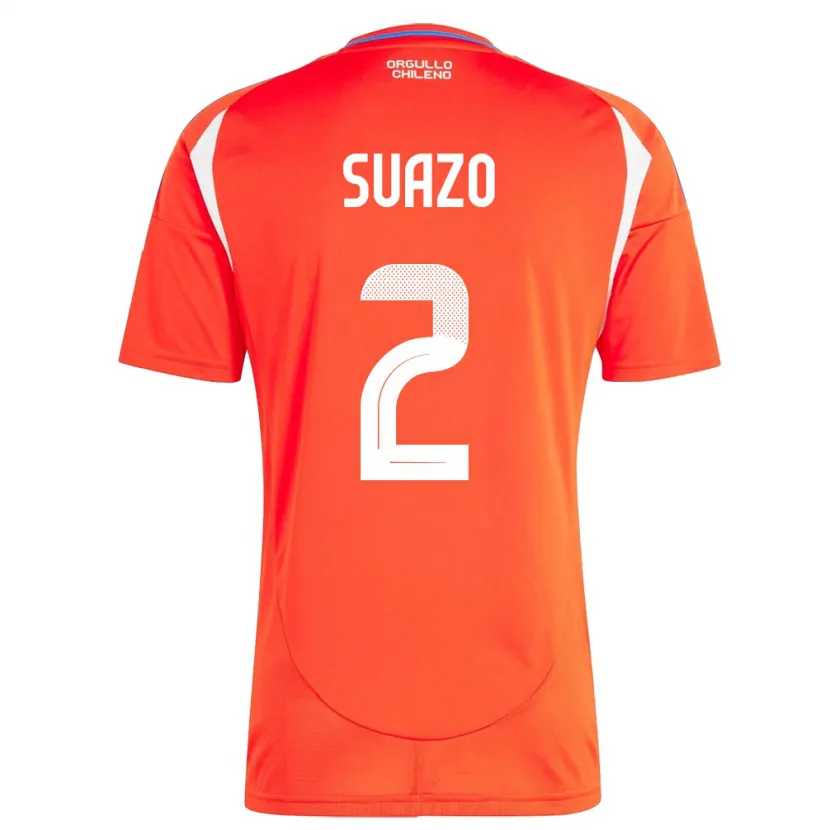 Danxen Kid Chile Gabriel Suazo #2 Red Home Jersey 24-26 T-Shirt