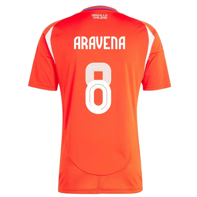 Danxen Kid Chile Alexander Aravena #8 Red Home Jersey 24-26 T-Shirt