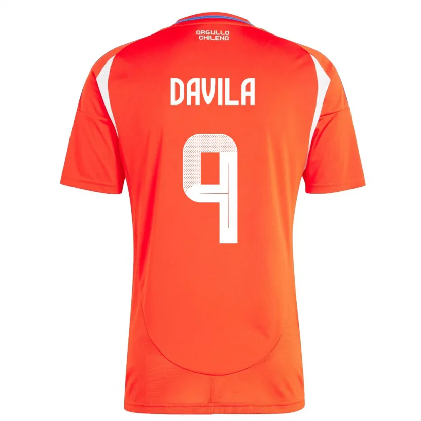 Danxen Kid Chile Víctor Dávila #9 Red Home Jersey 24-26 T-Shirt