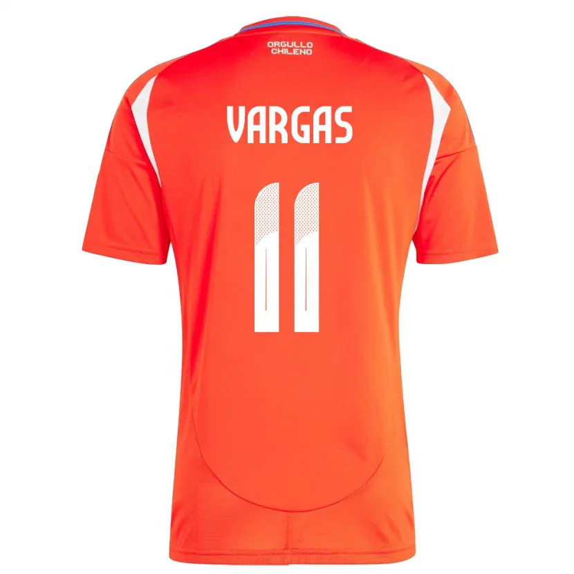 Danxen Kid Chile Eduardo Vargas #11 Red Home Jersey 24-26 T-Shirt