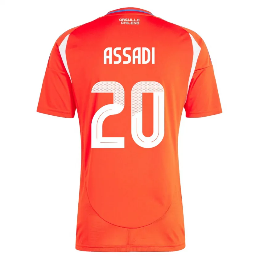 Danxen Kid Chile Lucas Assadi #20 Red Home Jersey 24-26 T-Shirt