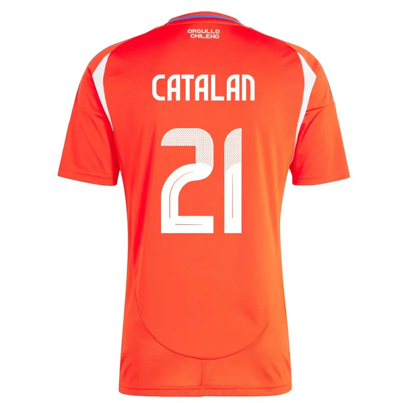 Danxen Kid Chile Matías Catalán #21 Red Home Jersey 24-26 T-Shirt