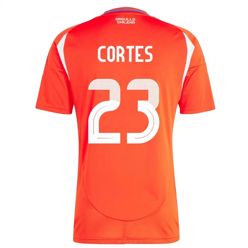 Danxen Kid Chile Brayan Cortés #23 Red Home Jersey 24-26 T-Shirt