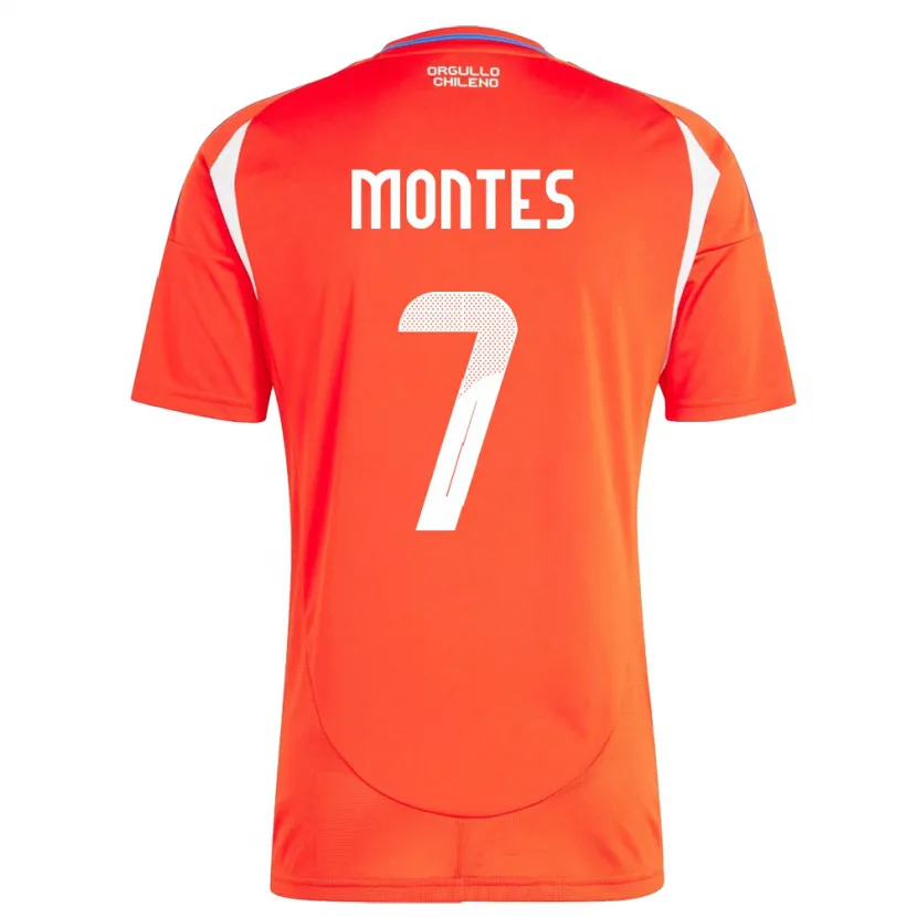 Danxen Kid Chile Clemente Montes #7 Red Home Jersey 24-26 T-Shirt