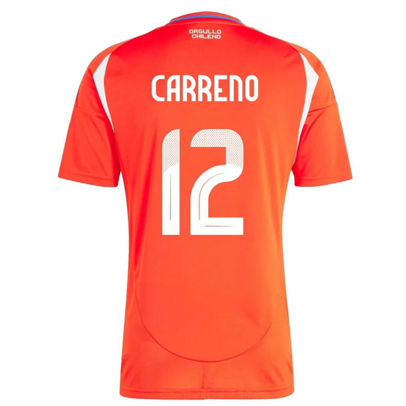 Danxen Kid Chile Diego Carreño #12 Red Home Jersey 24-26 T-Shirt