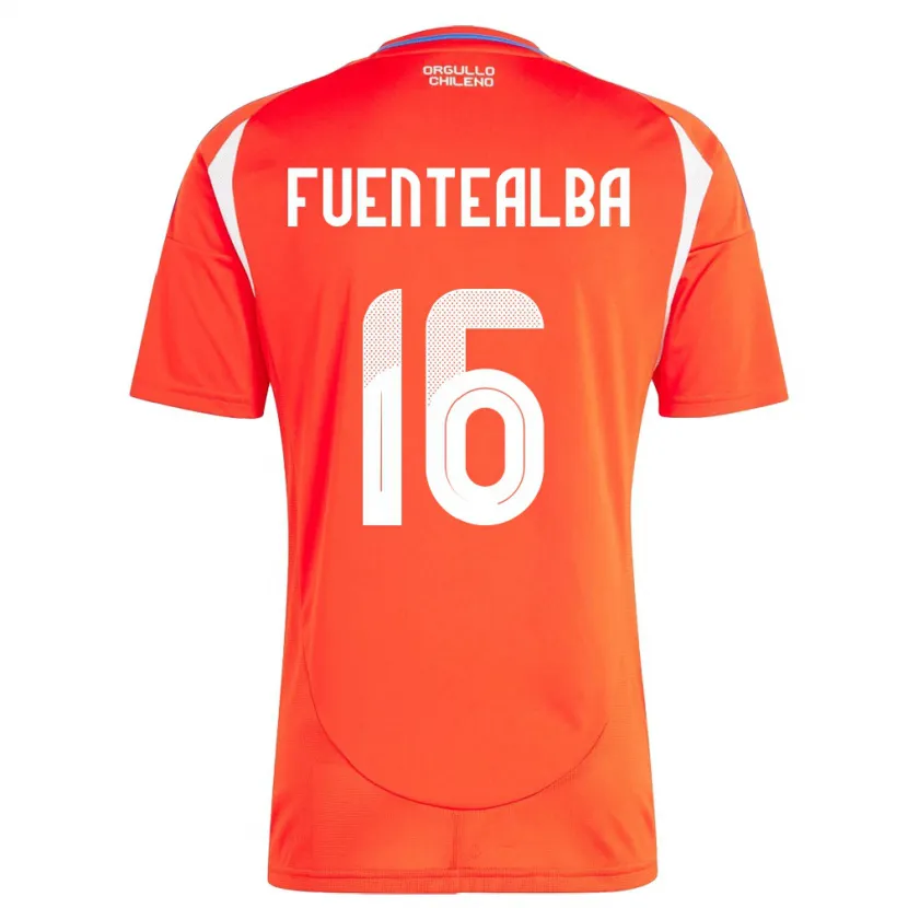 Danxen Kid Chile Jeison Fuentealba #16 Red Home Jersey 24-26 T-Shirt