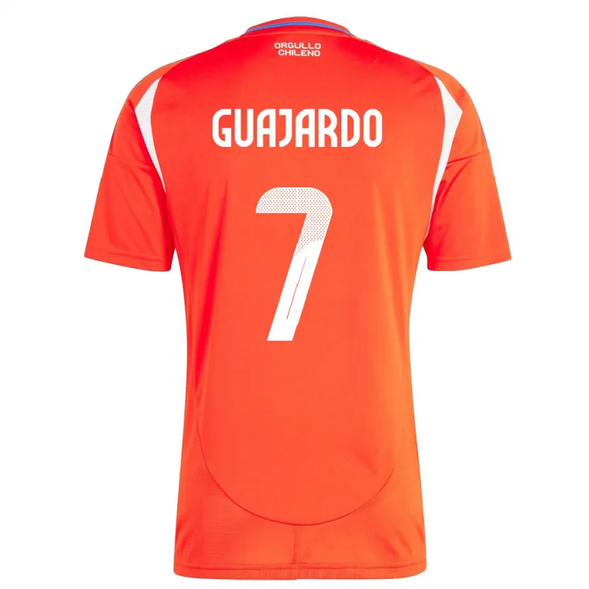 Danxen Kid Chile Paolo Guajardo #7 Red Home Jersey 24-26 T-Shirt