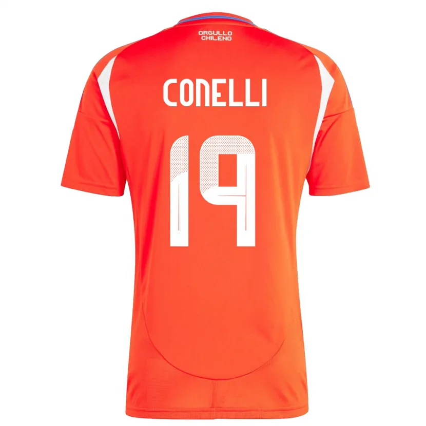 Danxen Kid Chile Vicente Conelli #19 Red Home Jersey 24-26 T-Shirt