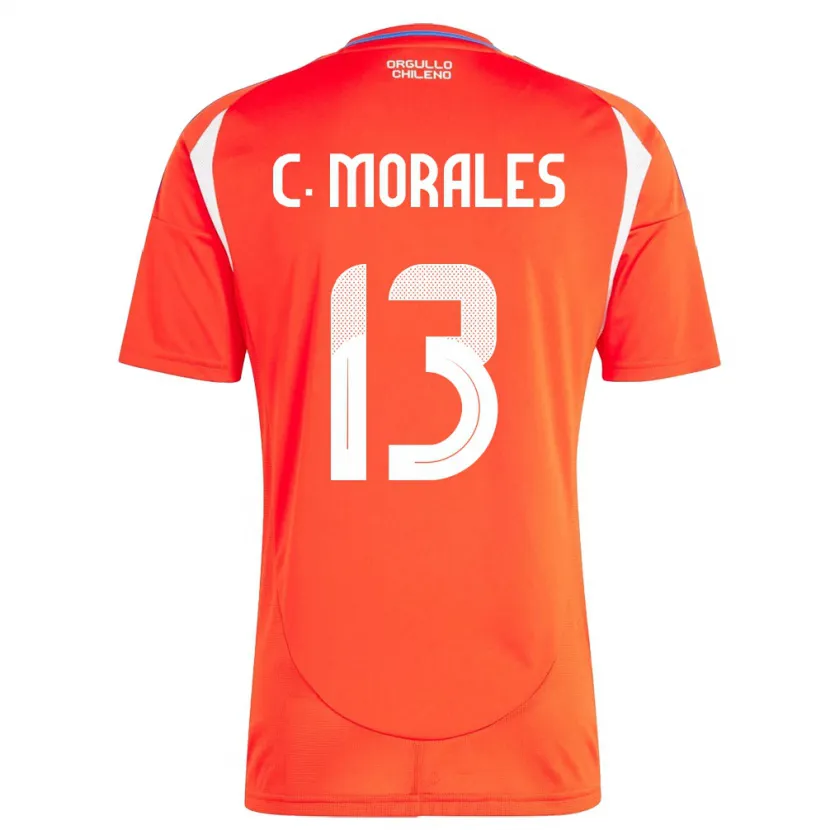 Danxen Kid Chile Cristián Morales #13 Red Home Jersey 24-26 T-Shirt