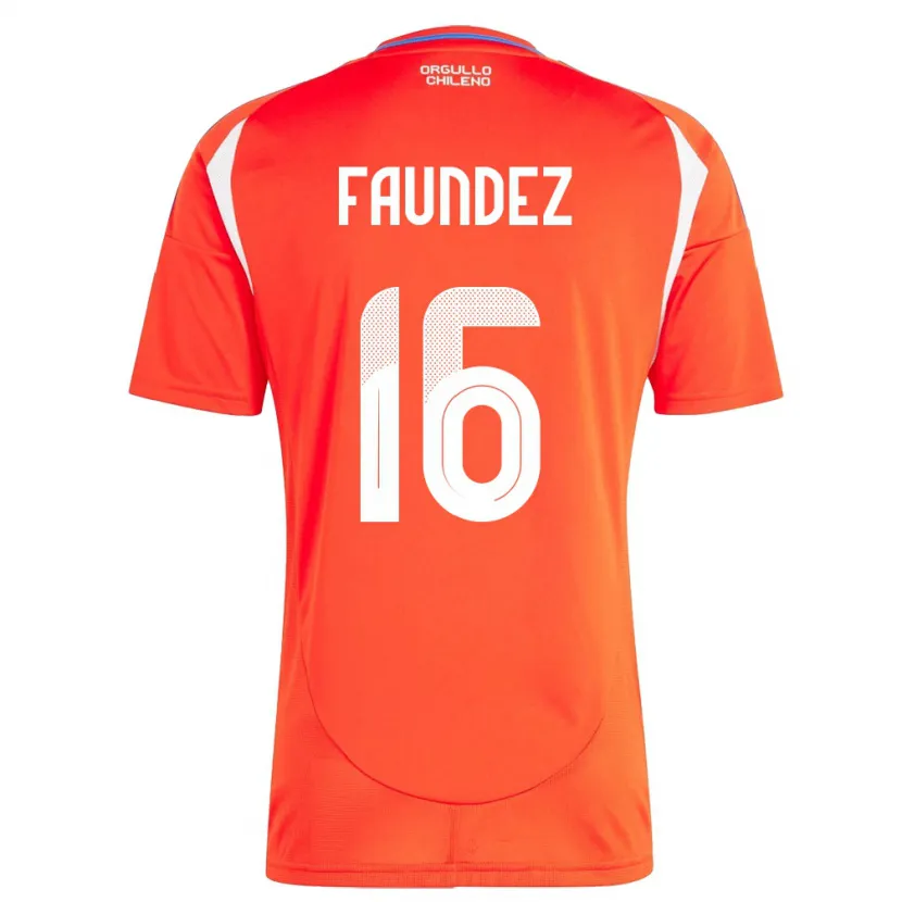 Danxen Kid Chile Felipe Faúndez #16 Red Home Jersey 24-26 T-Shirt