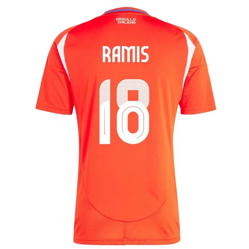 Danxen Kid Chile Oliver Ramis #18 Red Home Jersey 24-26 T-Shirt