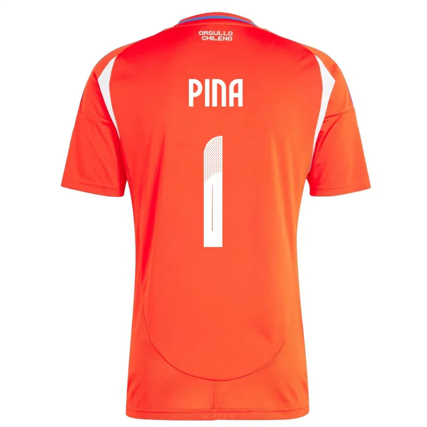 Danxen Kid Chile Cristóbal Piña #1 Red Home Jersey 24-26 T-Shirt