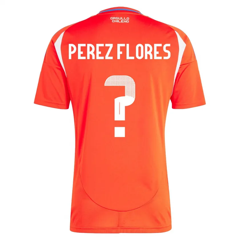 Danxen Kid Chile Benjamín Pérez Flores #0 Red Home Jersey 24-26 T-Shirt