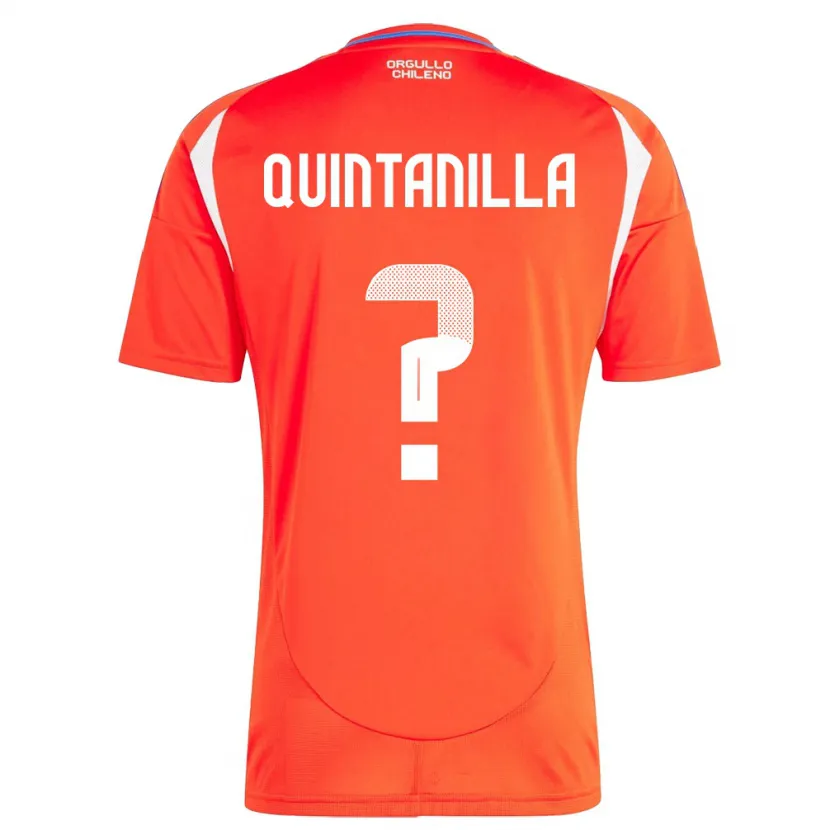 Danxen Kid Chile Vicente Quintanilla #0 Red Home Jersey 24-26 T-Shirt