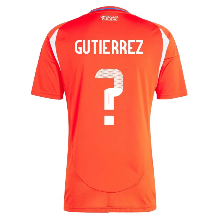 Danxen Kid Chile Felipe Gutierrez #0 Red Home Jersey 24-26 T-Shirt