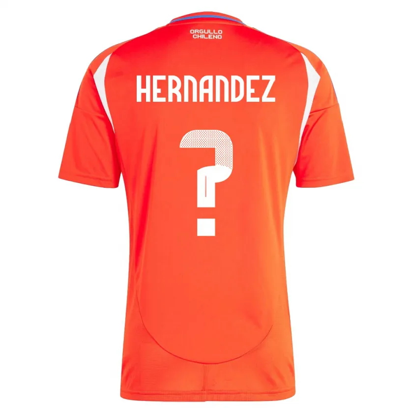 Danxen Kid Chile Camilo Hernández #0 Red Home Jersey 24-26 T-Shirt