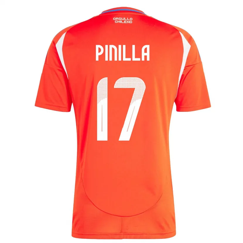 Danxen Kid Chile Fernanda Pinilla #17 Red Home Jersey 24-26 T-Shirt