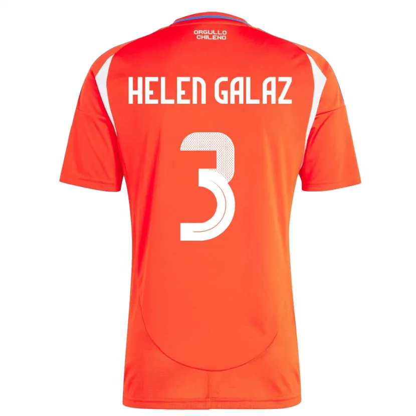 Danxen Kid Chile Su Helen Galaz #3 Red Home Jersey 24-26 T-Shirt