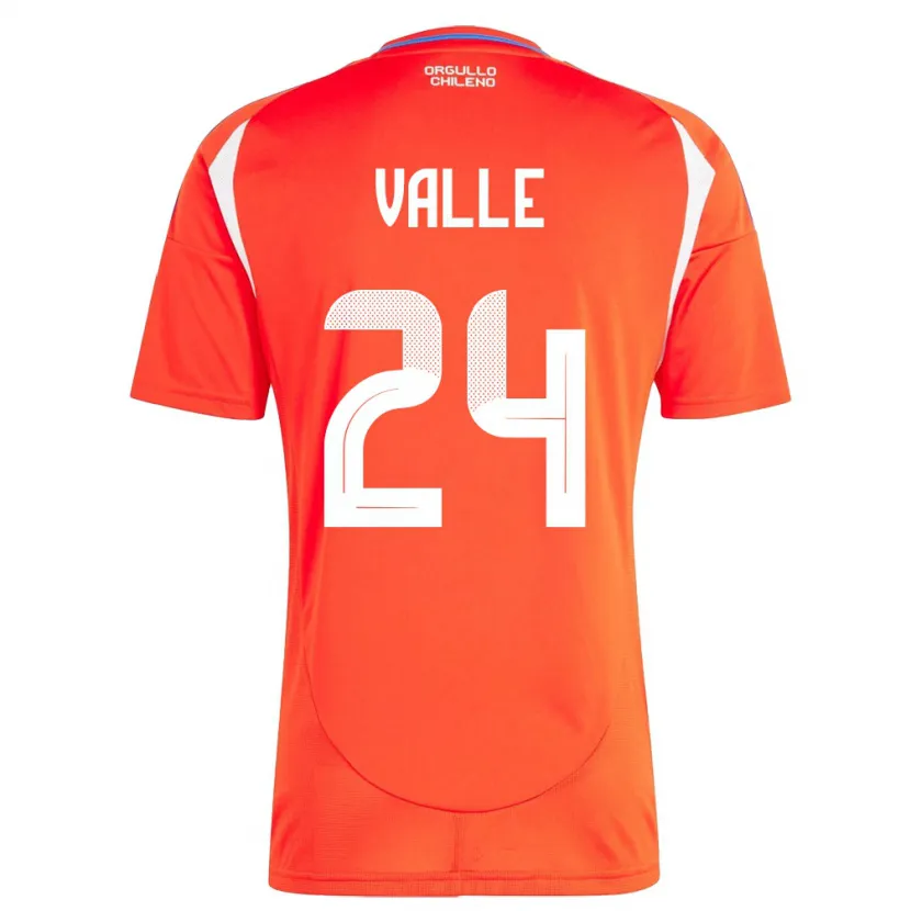 Danxen Kid Chile Alessandra Valle #24 Red Home Jersey 24-26 T-Shirt