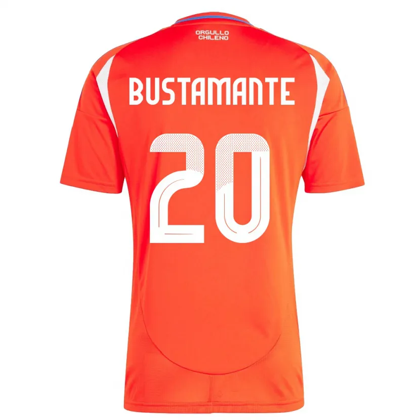 Danxen Kid Chile Paloma Bustamante #20 Red Home Jersey 24-26 T-Shirt