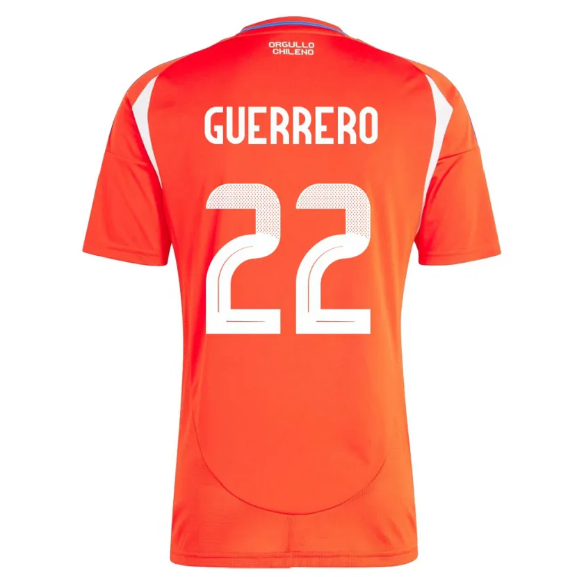 Danxen Kid Chile Kathalina Guerrero #22 Red Home Jersey 24-26 T-Shirt