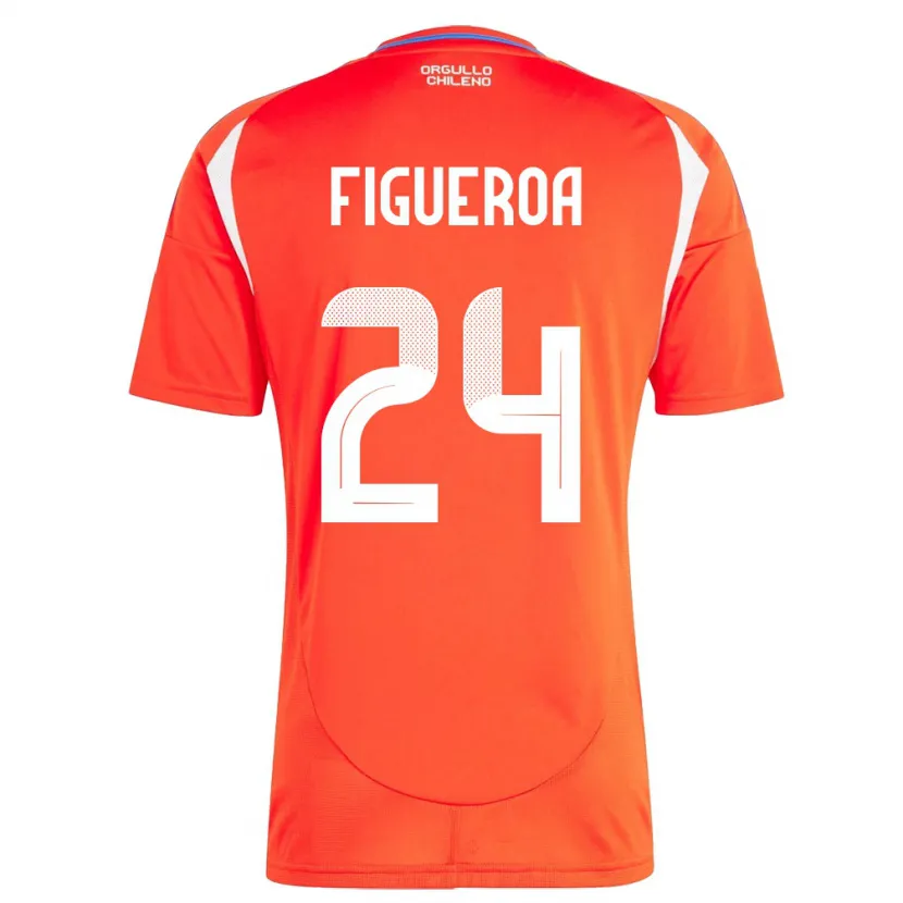 Danxen Kid Chile Ámbar Figueroa #24 Red Home Jersey 24-26 T-Shirt