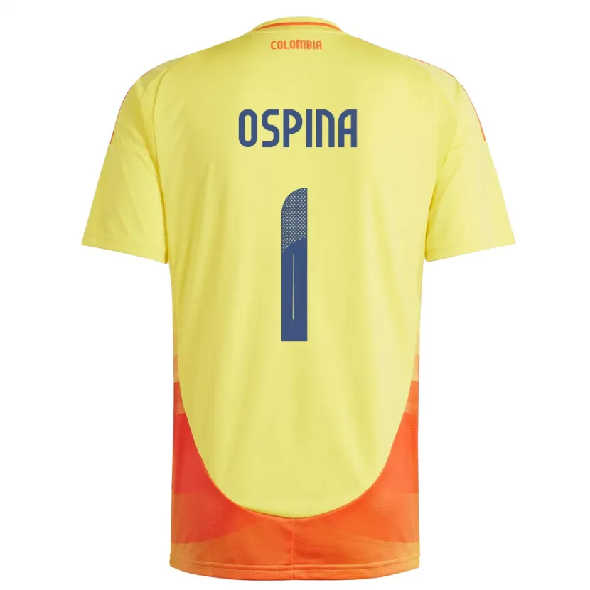 Danxen Kid Colombia David Ospina #1 Yellow Home Jersey 24-26 T-Shirt