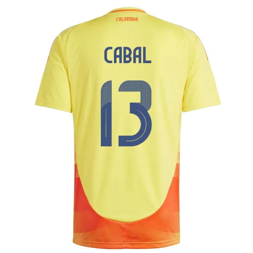 Danxen Kid Colombia Juan Cabal #13 Yellow Home Jersey 24-26 T-Shirt