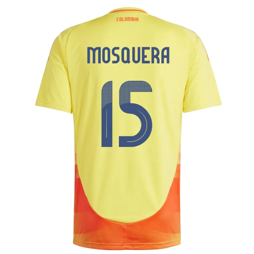 Danxen Kid Colombia Yerson Mosquera #15 Yellow Home Jersey 24-26 T-Shirt