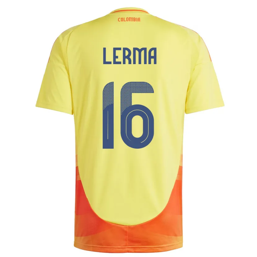 Danxen Kid Colombia Jefferson Lerma #16 Yellow Home Jersey 24-26 T-Shirt