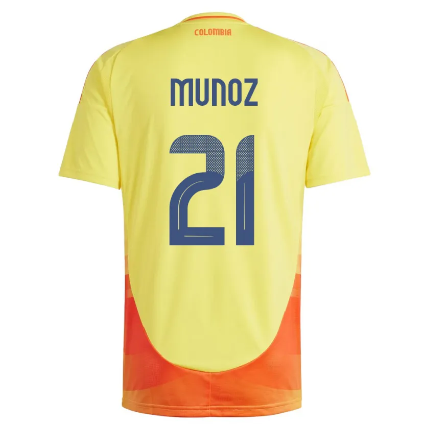 Danxen Kid Colombia Daniel Muñoz #21 Yellow Home Jersey 24-26 T-Shirt