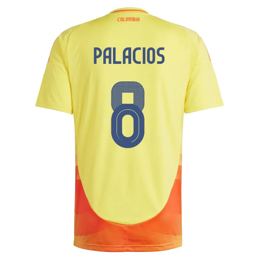 Danxen Kid Colombia Brahian Palacios #8 Yellow Home Jersey 24-26 T-Shirt