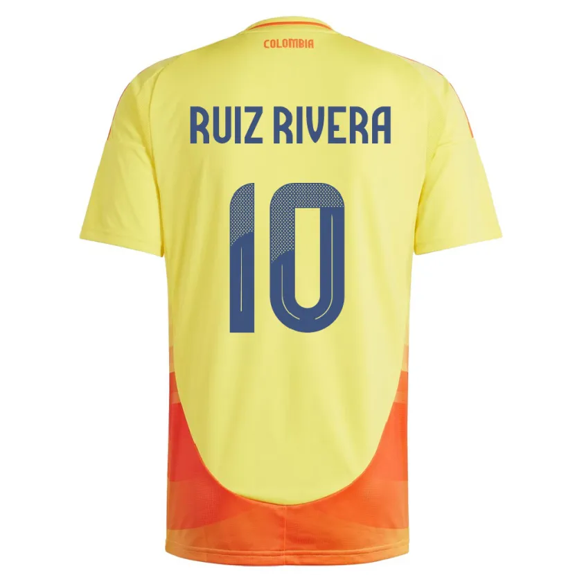 Danxen Kid Colombia Daniel Ruiz Rivera #10 Yellow Home Jersey 24-26 T-Shirt