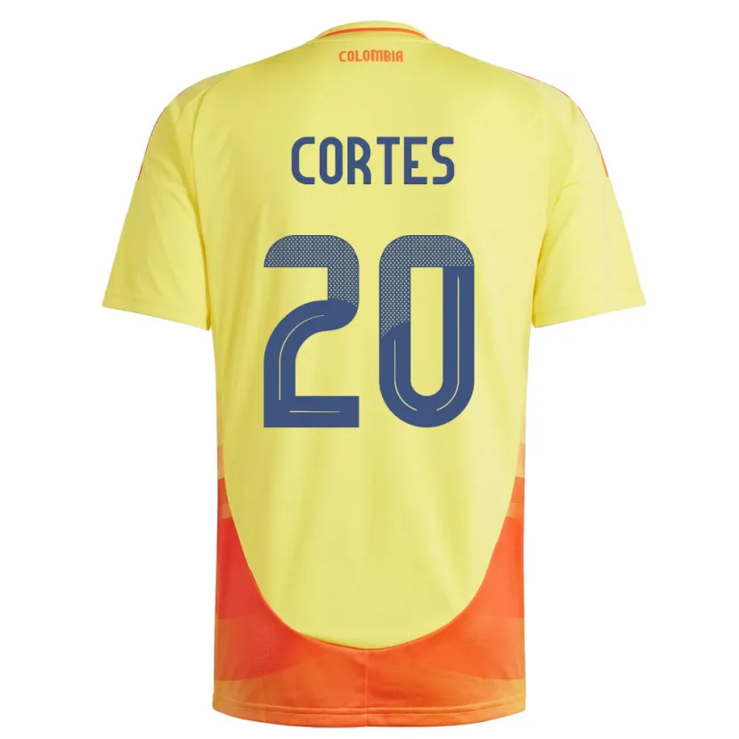 Danxen Kid Colombia Óscar Cortés #20 Yellow Home Jersey 24-26 T-Shirt