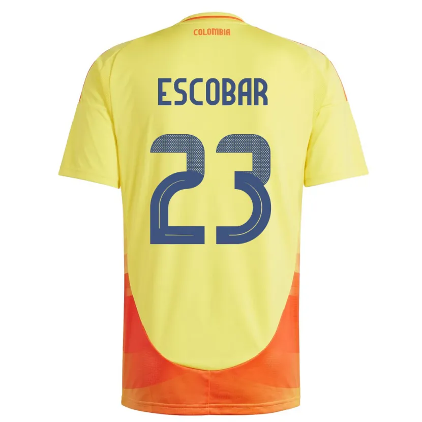 Danxen Kid Colombia Josen Escobar #23 Yellow Home Jersey 24-26 T-Shirt