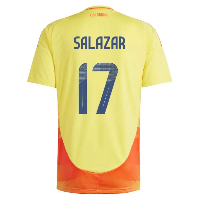 Danxen Kid Colombia Andrés Salazar #17 Yellow Home Jersey 24-26 T-Shirt