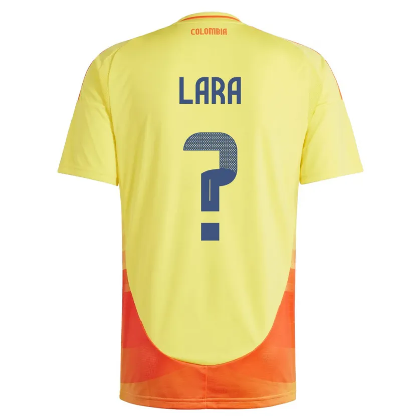 Danxen Kid Colombia Nicolás Lara #0 Yellow Home Jersey 24-26 T-Shirt