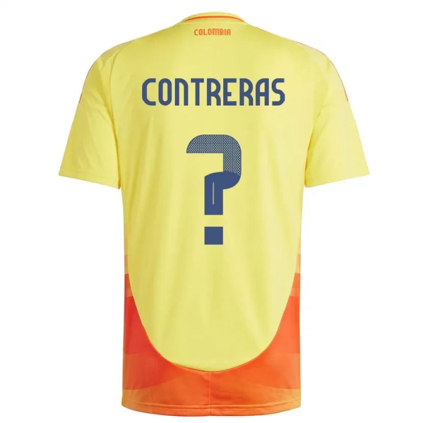 Danxen Kid Colombia David Contreras #0 Yellow Home Jersey 24-26 T-Shirt