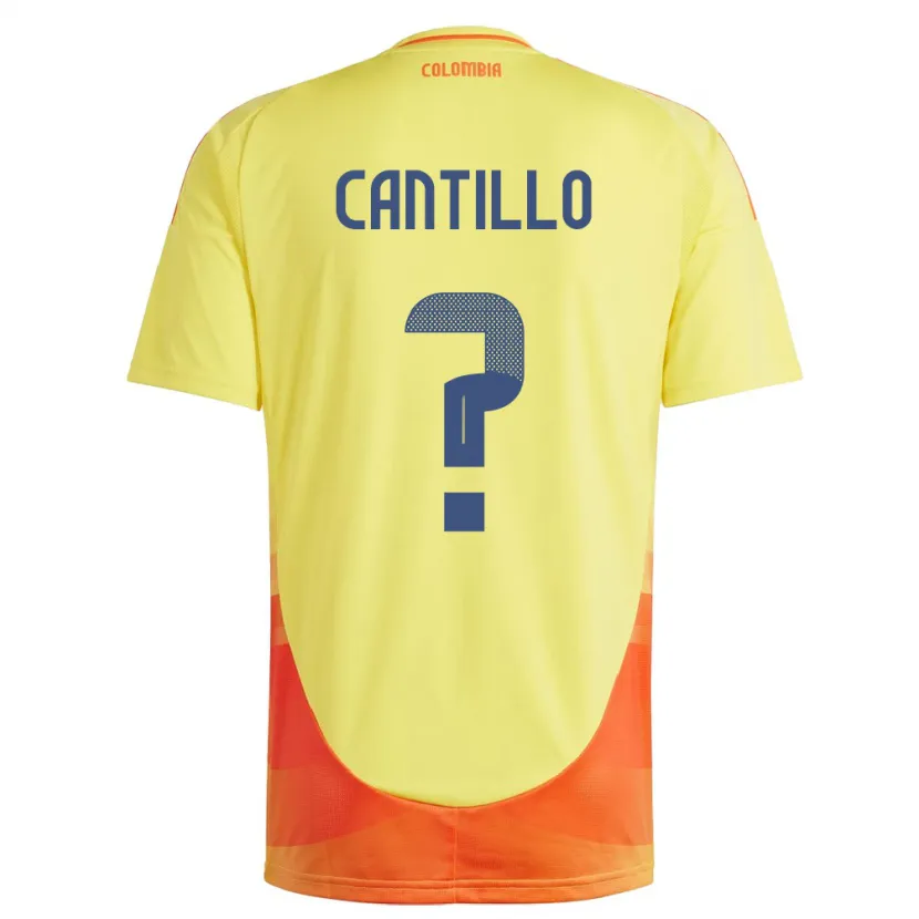 Danxen Kid Colombia Carlos Cantillo #0 Yellow Home Jersey 24-26 T-Shirt