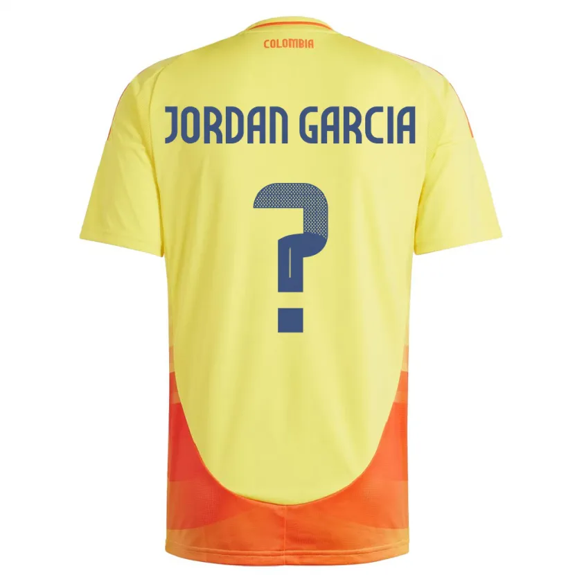 Danxen Kid Colombia Jordan García #0 Yellow Home Jersey 24-26 T-Shirt