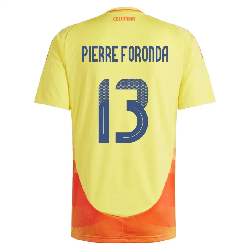 Danxen Kid Colombia Jean Pierre Foronda #13 Yellow Home Jersey 24-26 T-Shirt