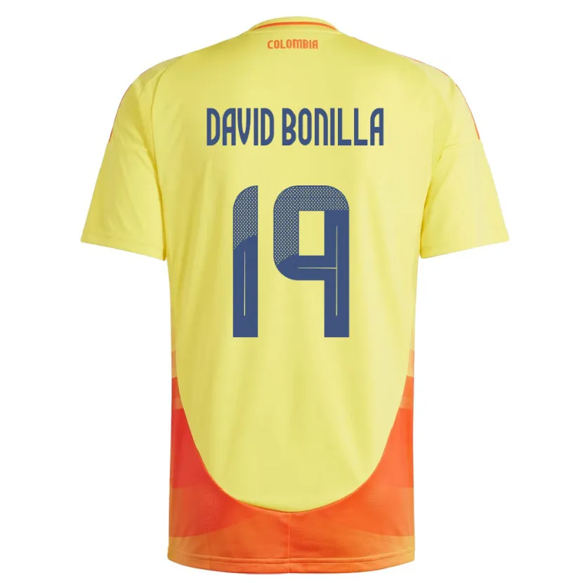 Danxen Kid Colombia Juan David Bonilla #19 Yellow Home Jersey 24-26 T-Shirt