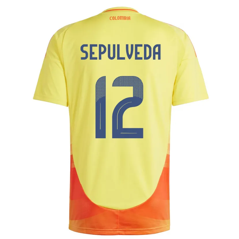 Danxen Kid Colombia Sandra Sepúlveda #12 Yellow Home Jersey 24-26 T-Shirt