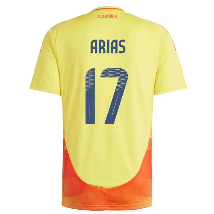 Danxen Kid Colombia Carolina Arias #17 Yellow Home Jersey 24-26 T-Shirt