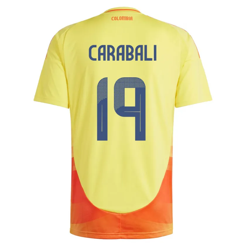 Danxen Kid Colombia Jorelyn Carabalí #19 Yellow Home Jersey 24-26 T-Shirt