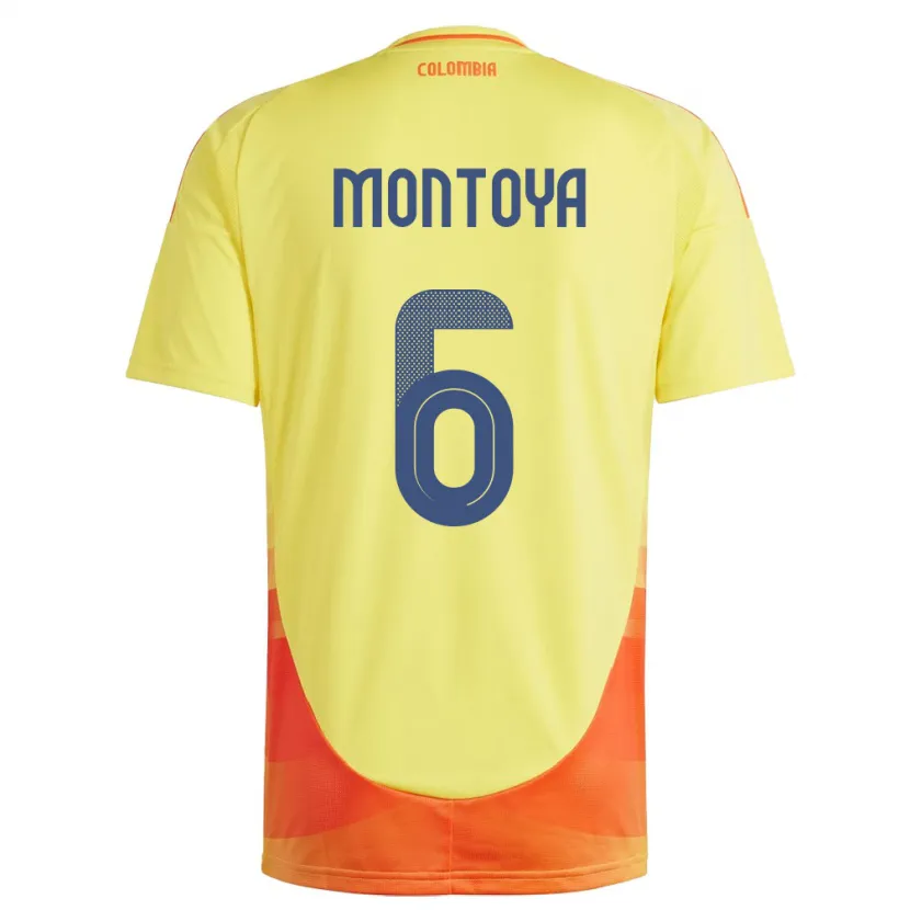 Danxen Kid Colombia Daniela Montoya #6 Yellow Home Jersey 24-26 T-Shirt