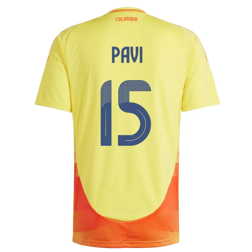 Danxen Kid Colombia Manuela Paví #15 Yellow Home Jersey 24-26 T-Shirt